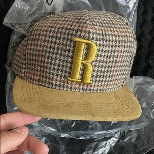 Rhude suede Houndstooth Duck hat
